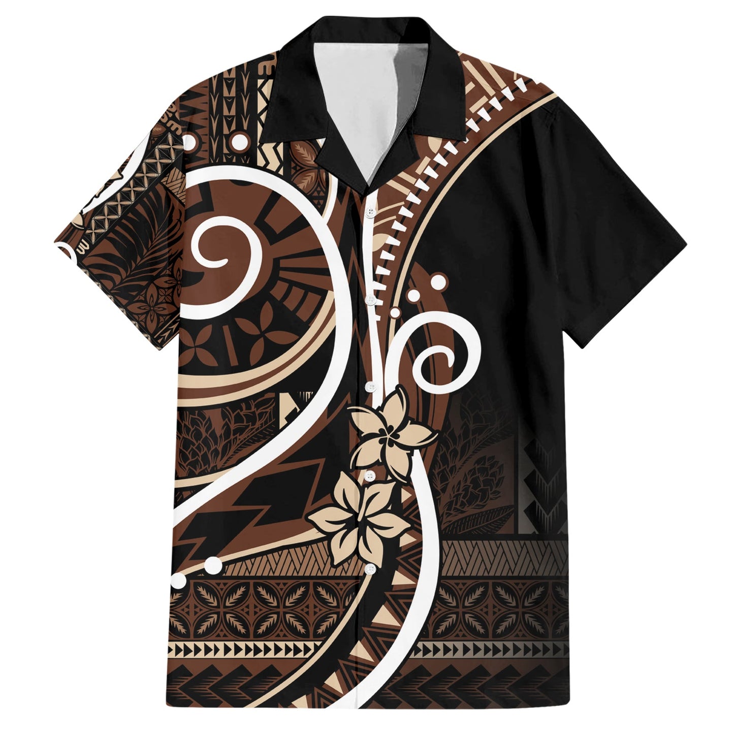Samoa Siapo Classic Motif Hawaiian Shirt Manuia le tutoâatasi o Samoa Independence Black Style