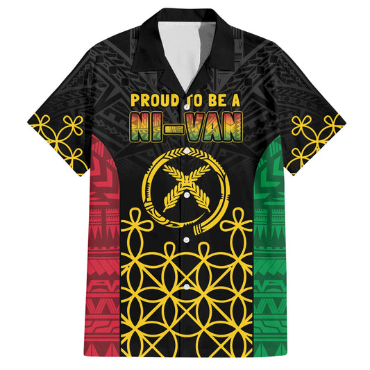 Vanuatu Indipendens Dei Hawaiian Shirt Tribal Sand Drawing