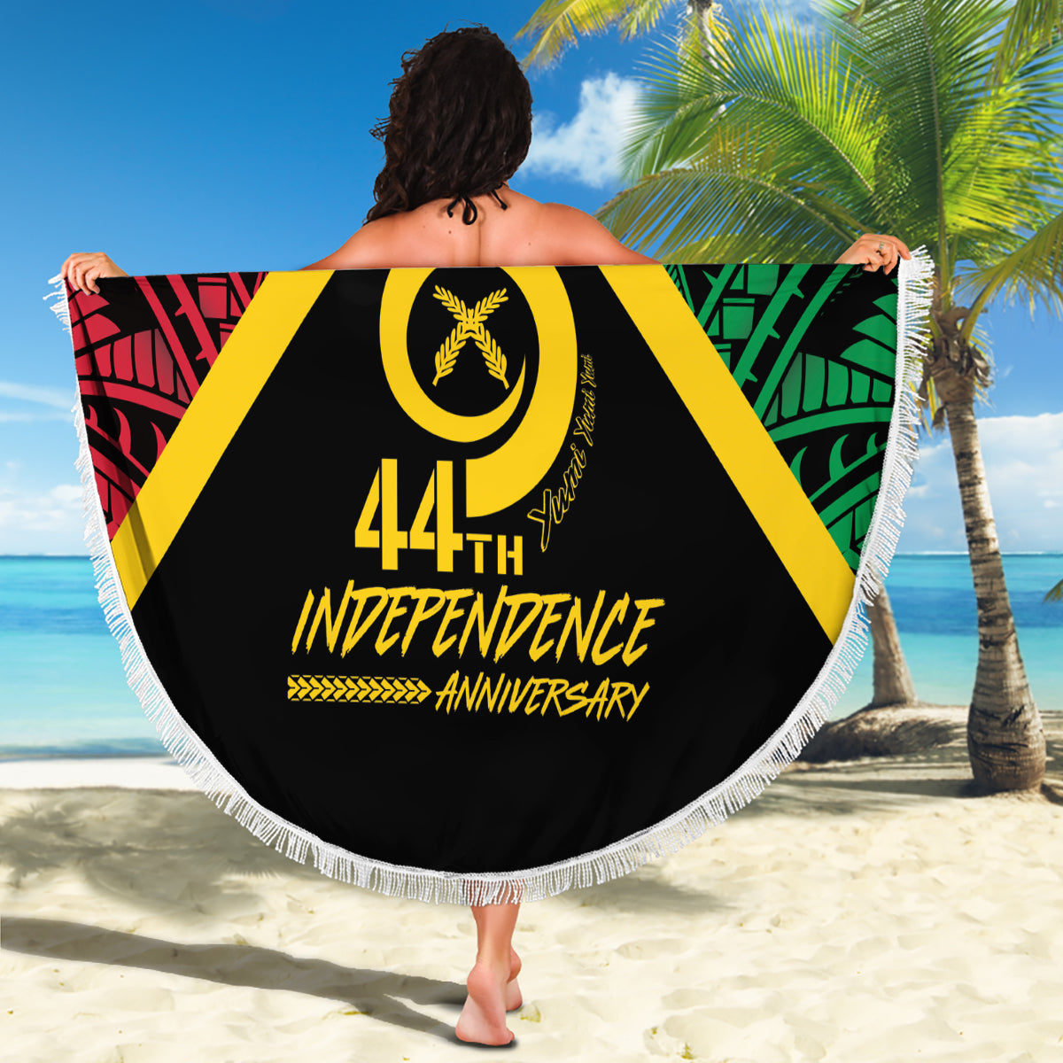 Vanuatu Selebretem 44. Indipendens Dei Stranddecke Yumi Schweinszahn und Namele Farn LT03