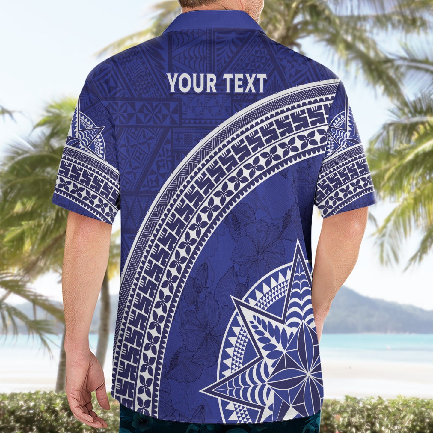 Tupou College Toloa Hawaiihemd Ngatu Tapa Mix Style LT7