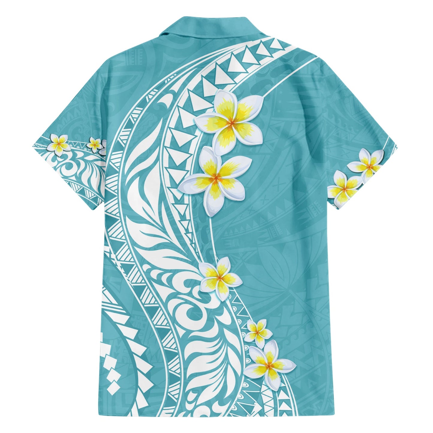 Hawaii Aloha Hawaiihemd Plumeria Vintage - Türkis LT7