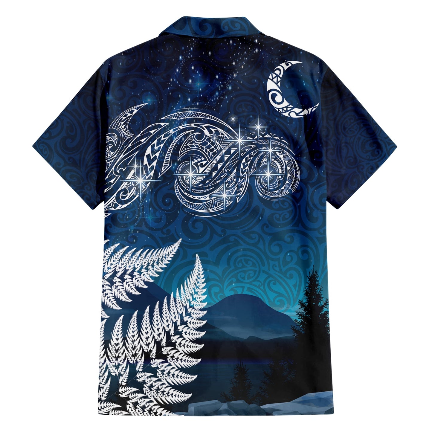 Neuseeländisches Matariki Hawaiihemd Sternennacht Stil LT7