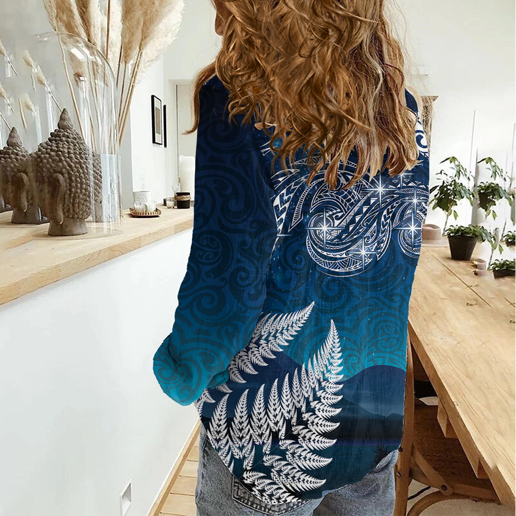 Neuseeland Matariki Frauen Casual Shirt Sternennacht Stil LT7