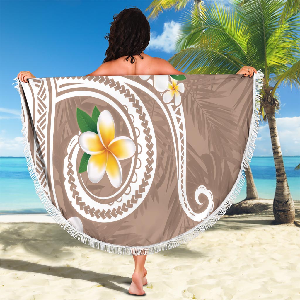 Hawaii-Stranddecke xxl mit Mönchsrobbe und Delfin, polynesisches Kakau-Muster, Grün, LT03