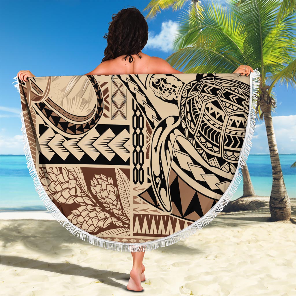 Hawaiianische Stranddecke xxl mit Vulkan und Hai, polynesisches Hibiskus-Muster, violett-gelber Farbverlauf, LT03