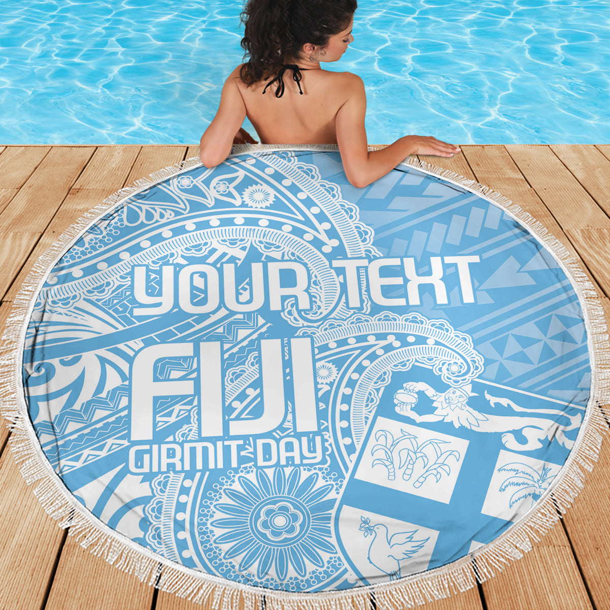 Lila Polynesien Ostern Tag Strand Decke Eier mit Hase Polynesisches Muster LT14