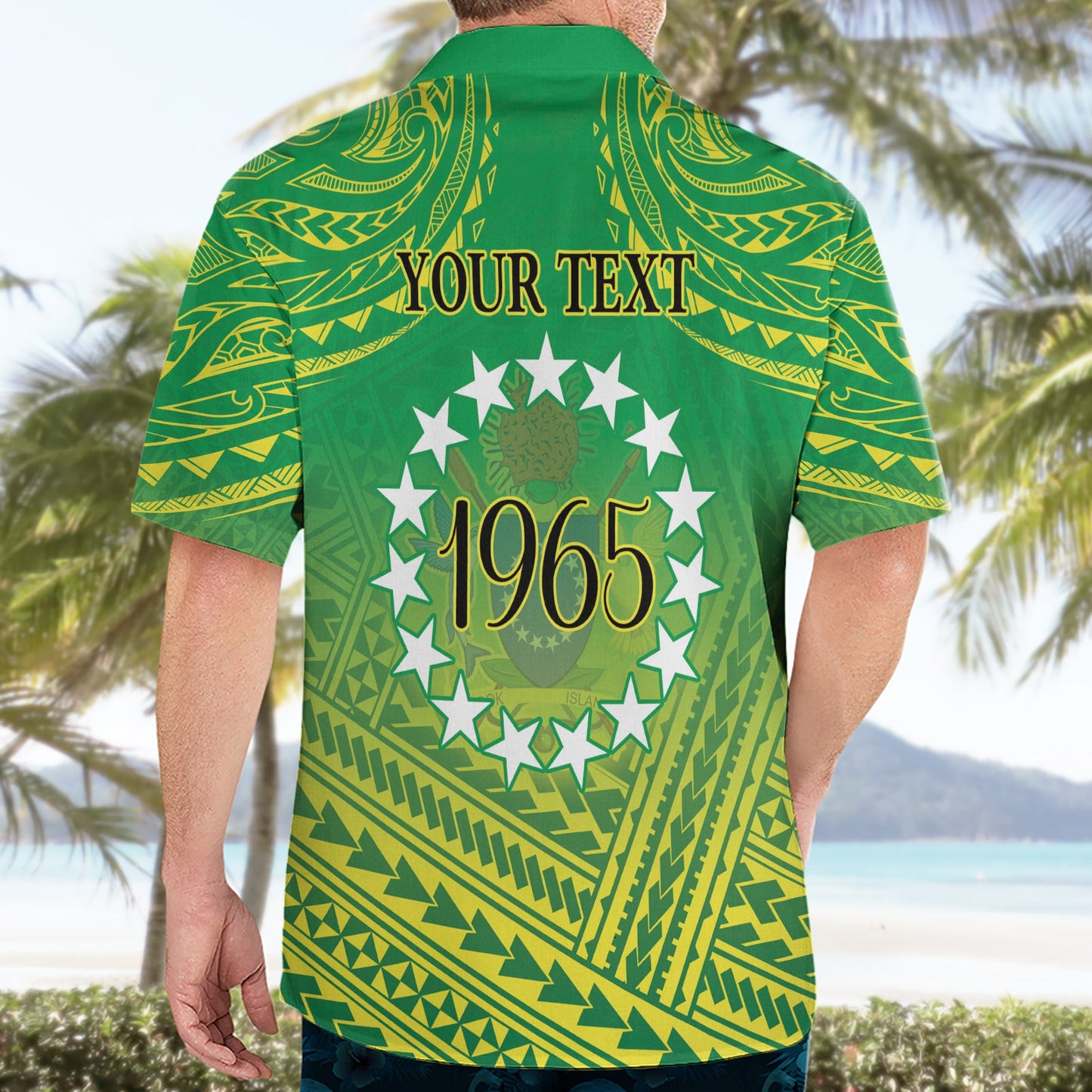Cook Islands Verfassungstag Hawaiihemd Kuki Airani seit 1965 LT9