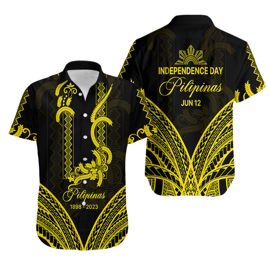 Hawaiihemd Pechera zum Unabhängigkeitstag der Philippinen mit seitlichem Barong-Muster LT9