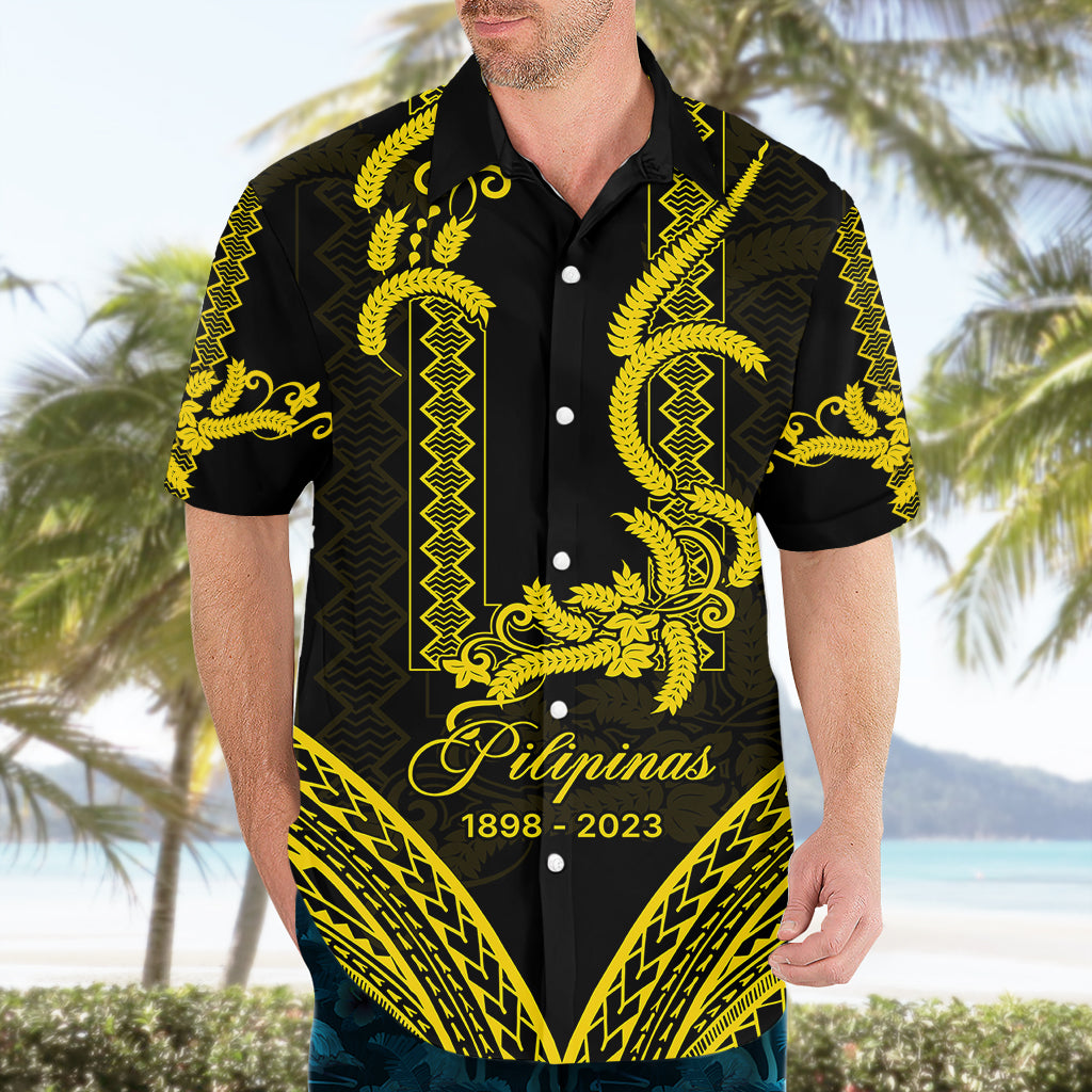 Hawaiihemd Pechera zum Unabhängigkeitstag der Philippinen mit seitlichem Barong-Muster LT9