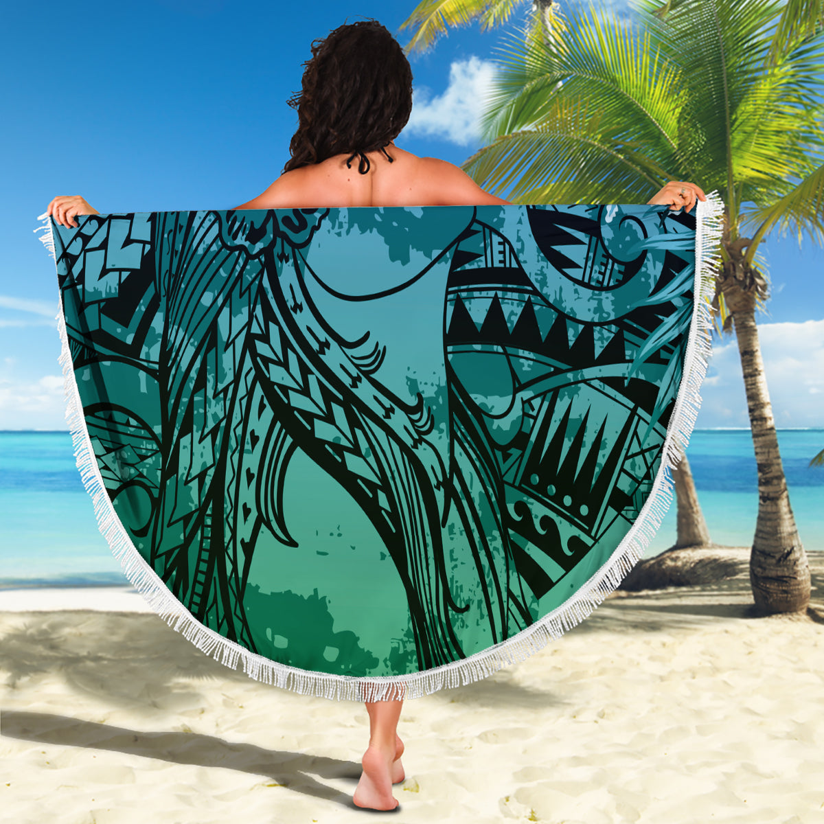 King Kamehameha Day Stranddecke Hawaii Kakau Reggae LT01