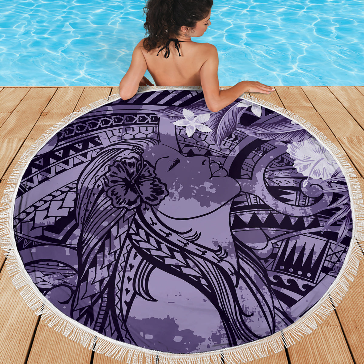 Polynesien Welt Lungenkrebs Tag Stranddecke Glaube Hoffnung Liebe LT14