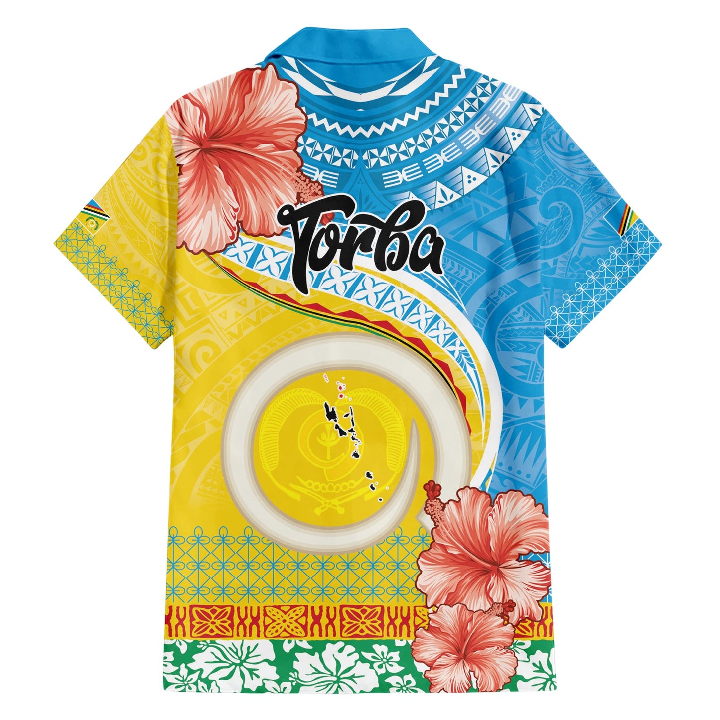 Torba Vanuatu Hawaiihemd Hibiscus Sand Zeichnung mit Pazifikmuster LT9