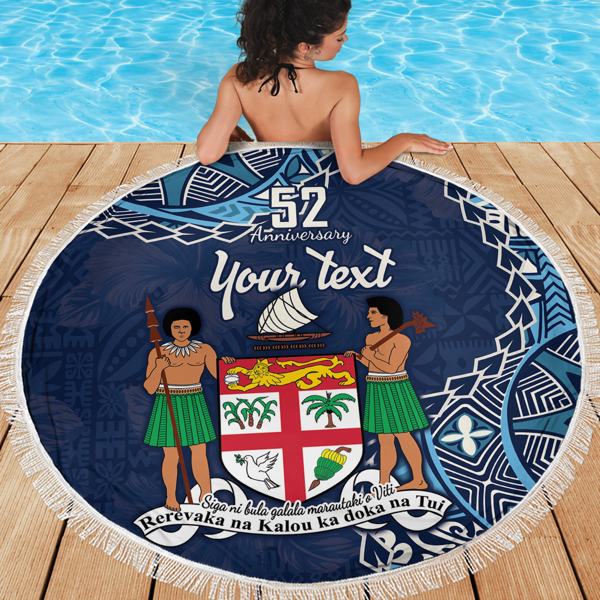 Vatertag Tokelau Stranddecke Special Dad Polynesien Paradies DT02