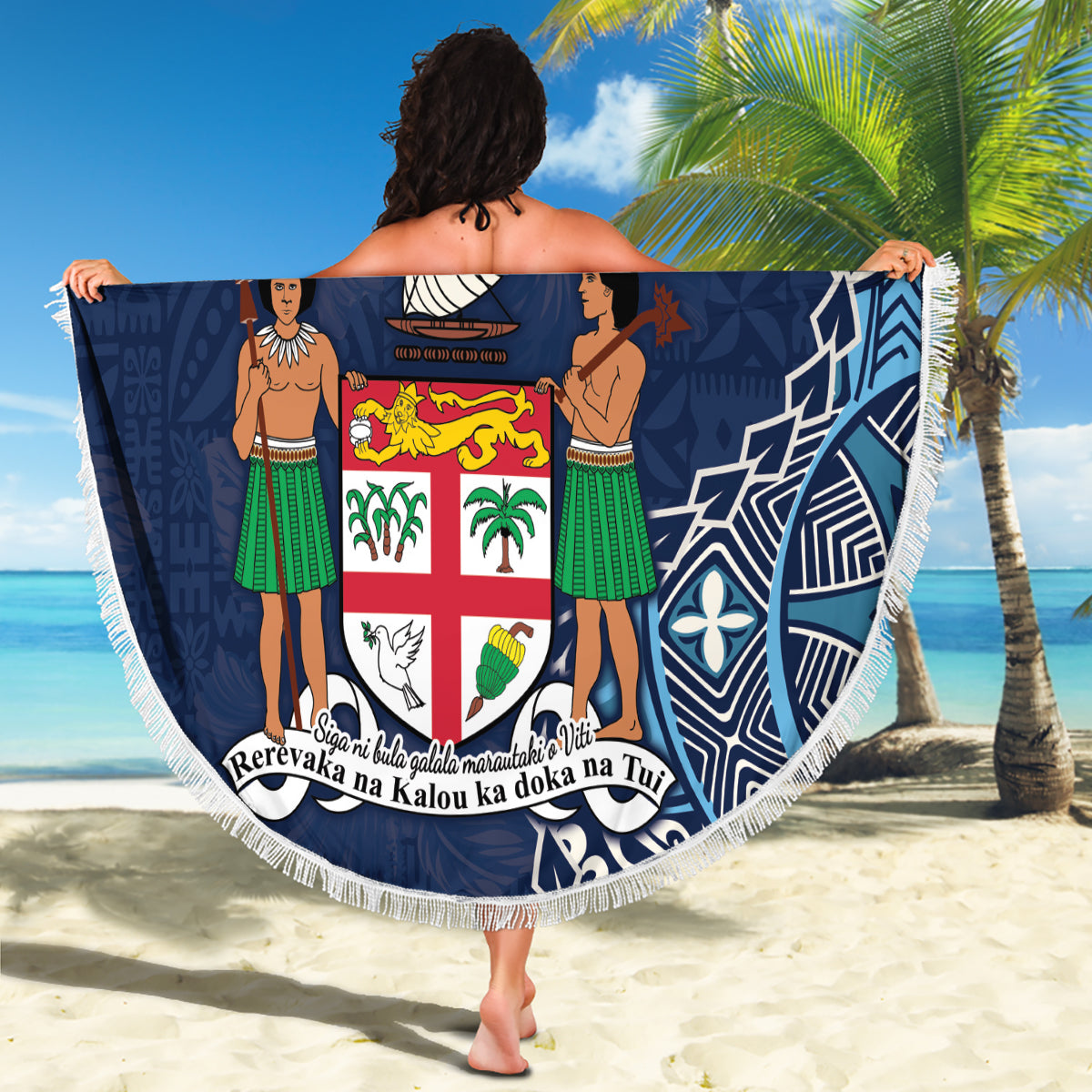 Vatertag Tokelau Stranddecke Special Dad Polynesien Paradies DT02