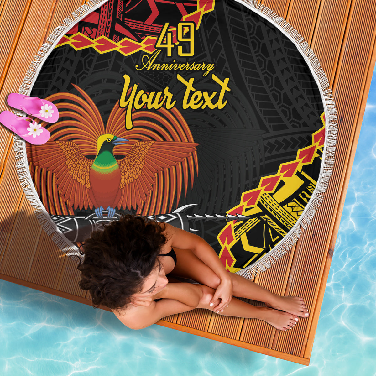 Vatertag Tuvalu Stranddecke Special Dad Polynesien Paradies DT02