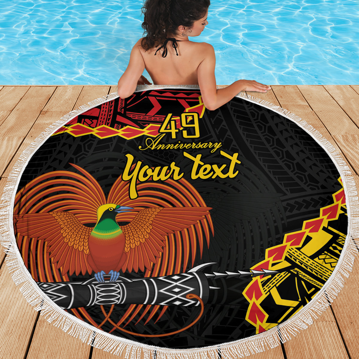 Vatertag Tuvalu Stranddecke Special Dad Polynesien Paradies DT02