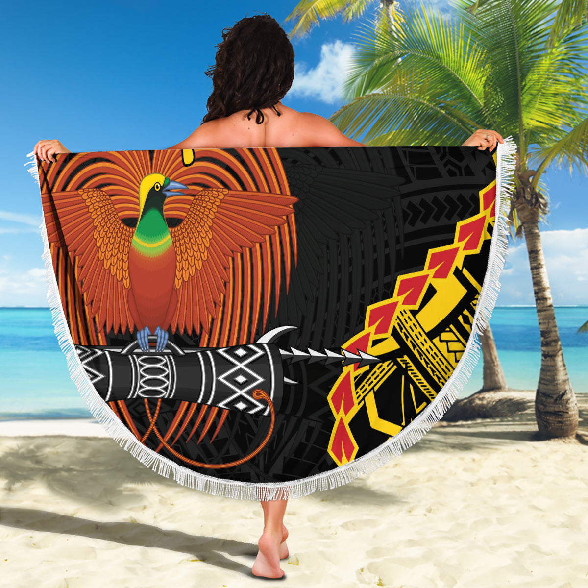 Vatertag Tuvalu Stranddecke Special Dad Polynesien Paradies DT02