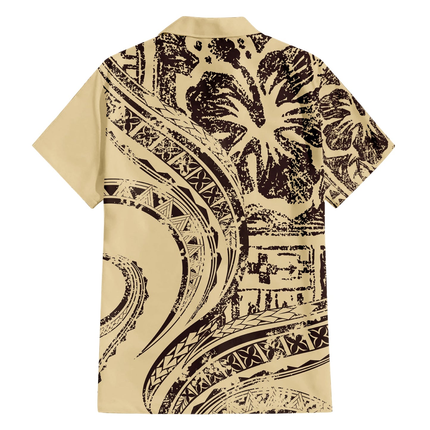 Hawaiianisches Hibiskus-Tribal-Hemd mit Vintage-Motiv, Ver 3, LT9