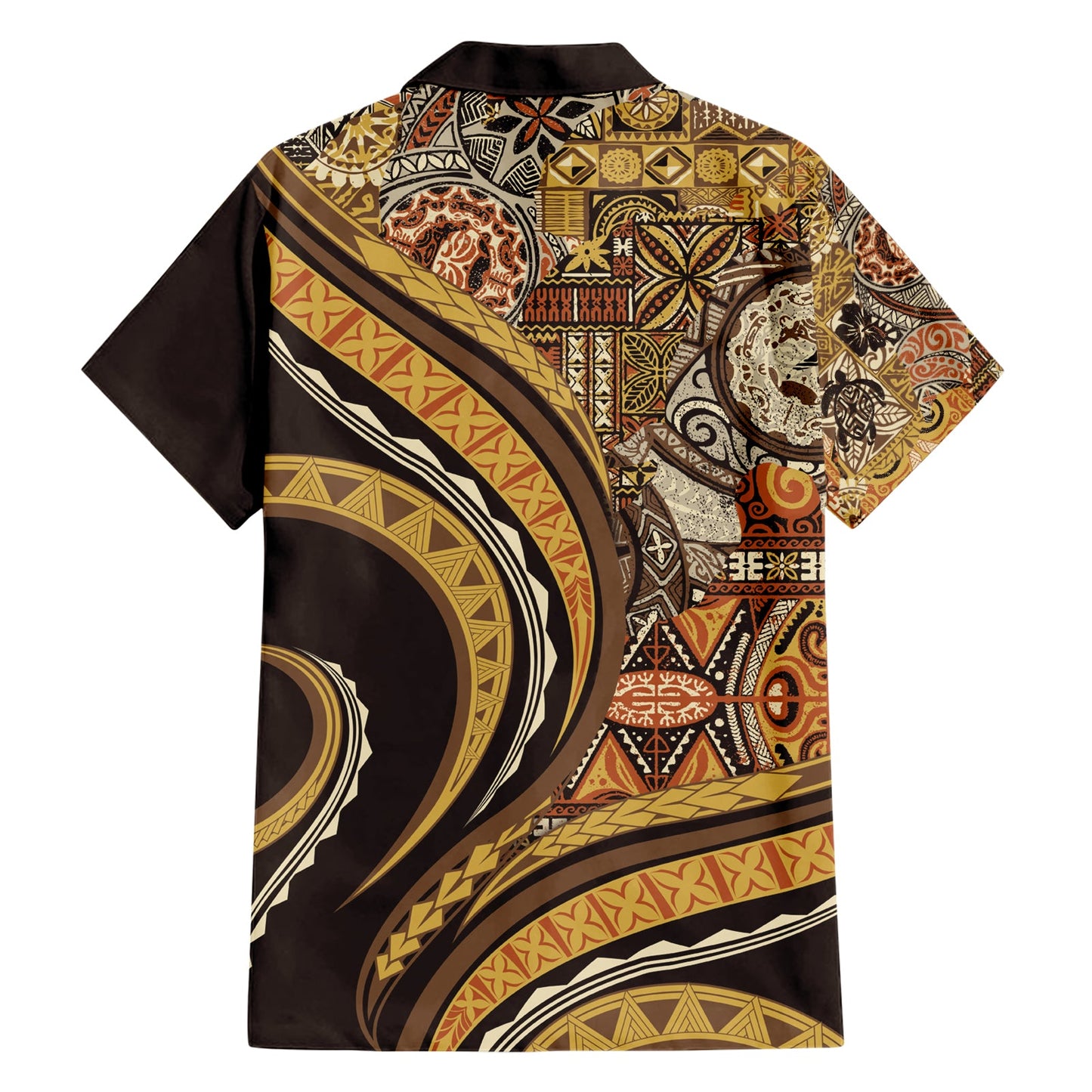 Hawaiianisches Hibiskus-Tribal-Hemd mit Vintage-Motiv, Ver 4 LT9