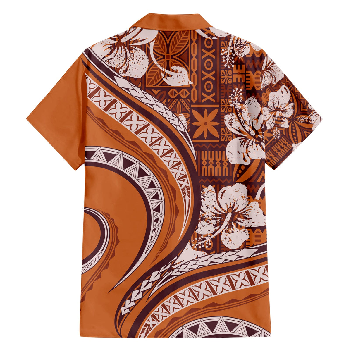 Hawaiianisches Hibiskus-Tribal-Hemd mit Vintage-Motiv, Ver. 5 LT9