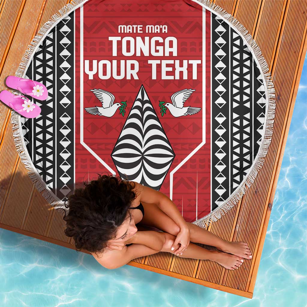 Hawaiian Red Hibiscus Blumen Stranddecke sandfrei Polynesian Muster mit halb schwarz weiß Version LT03