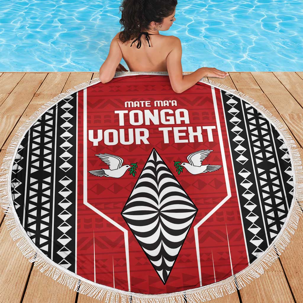 Hawaiian Red Hibiscus Blumen Stranddecke sandfrei Polynesian Muster mit halb schwarz weiß Version LT03