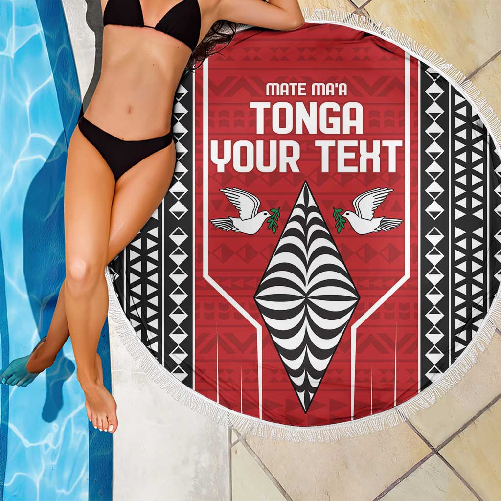Hawaiian Red Hibiscus Blumen Stranddecke sandfrei Polynesian Muster mit halb schwarz weiß Version LT03
