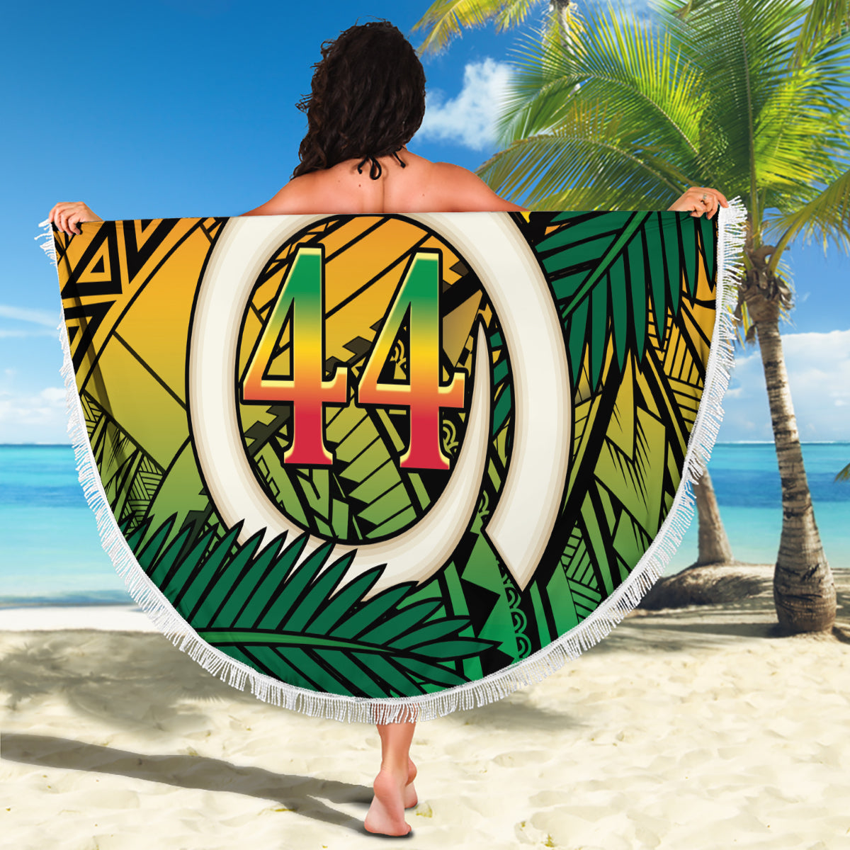 Polynesische Hai-Valentinstag-Stranddecke, süße einzigartige Version LT01