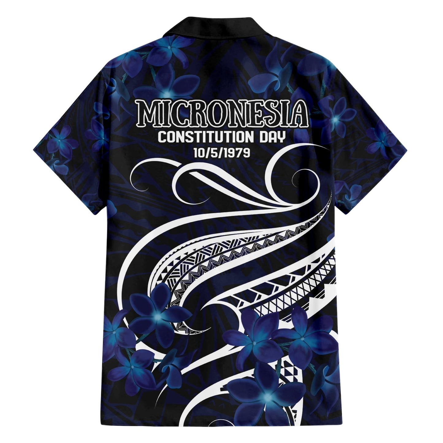 Hawaiihemd zum Verfassungstag von Mikronesien seit 1979 mit polynesischem Hibiskusmuster LT9
