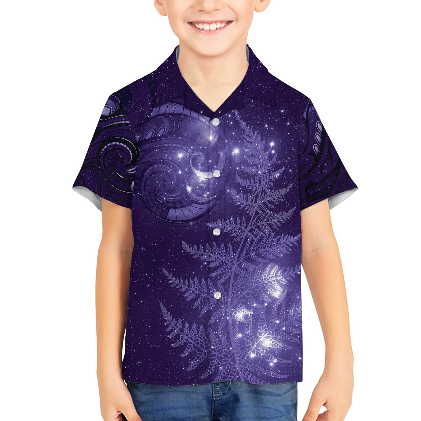 Neuseeland Matariki Hawaiihemd Lila Milchstraße Sterne Nachthimmel LT9