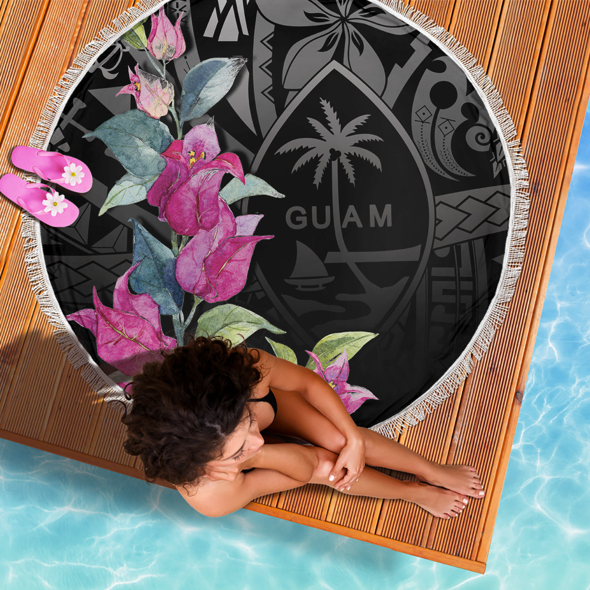 Neuseeländische Maori-Fee Patupaiarehe Stranddecke im polynesischen Stil LT05