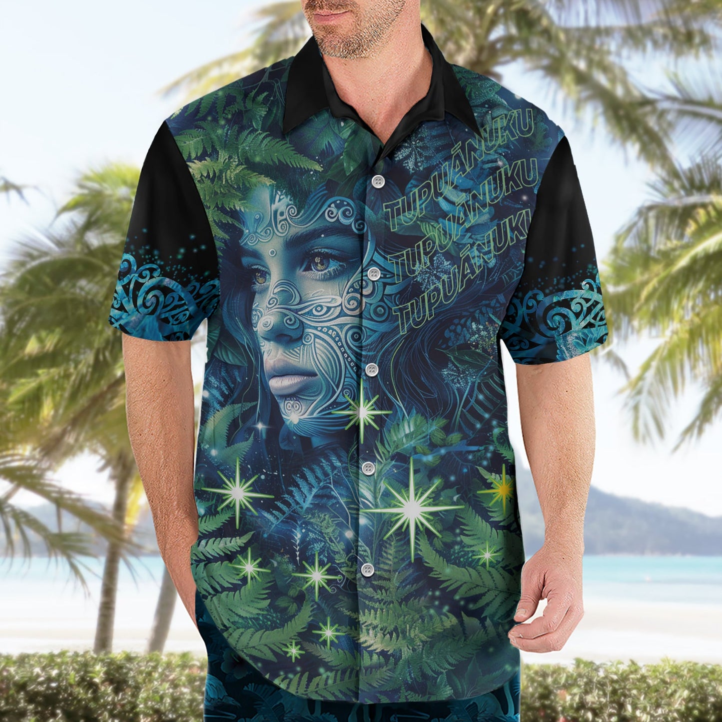 Neuseeland Matariki Tupuanuku Hawaiihemd Te W o te Hauhake LT9