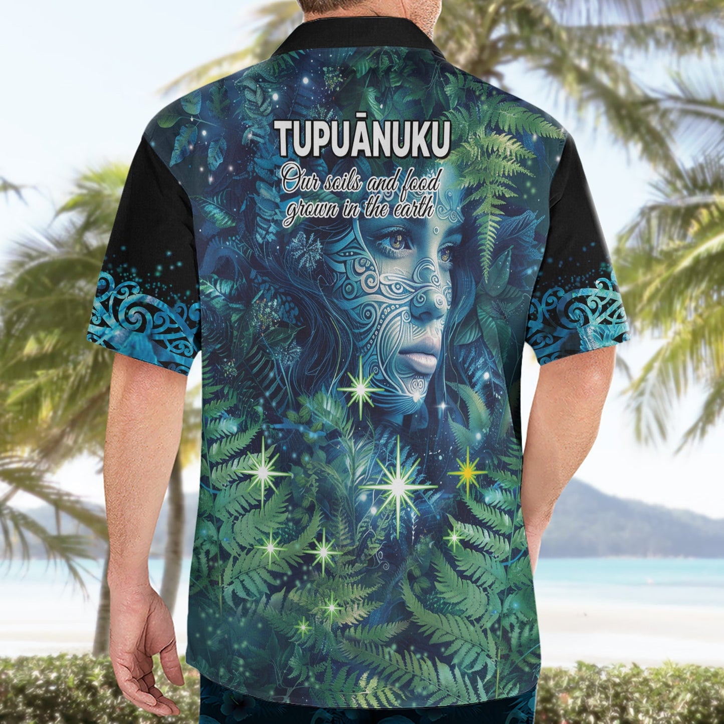 Neuseeland Matariki Tupuanuku Hawaiihemd Te W o te Hauhake LT9