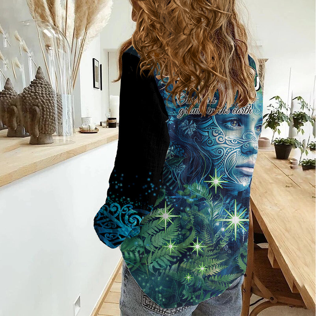 Neuseeland Matariki Tupuanuku Frauen Casual Shirt Te W o te Hauhake LT9