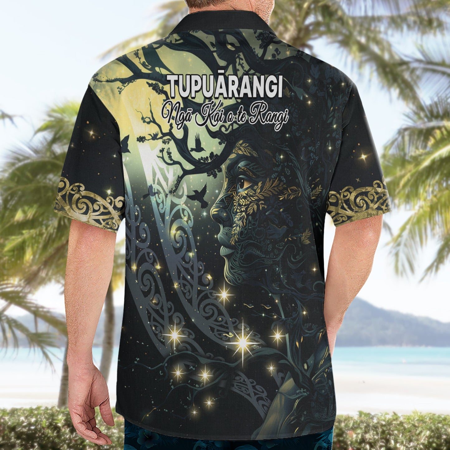 Neuseeland Matariki Tupuarangi Hawaiihemd Ng Kai o te Rangi LT9
