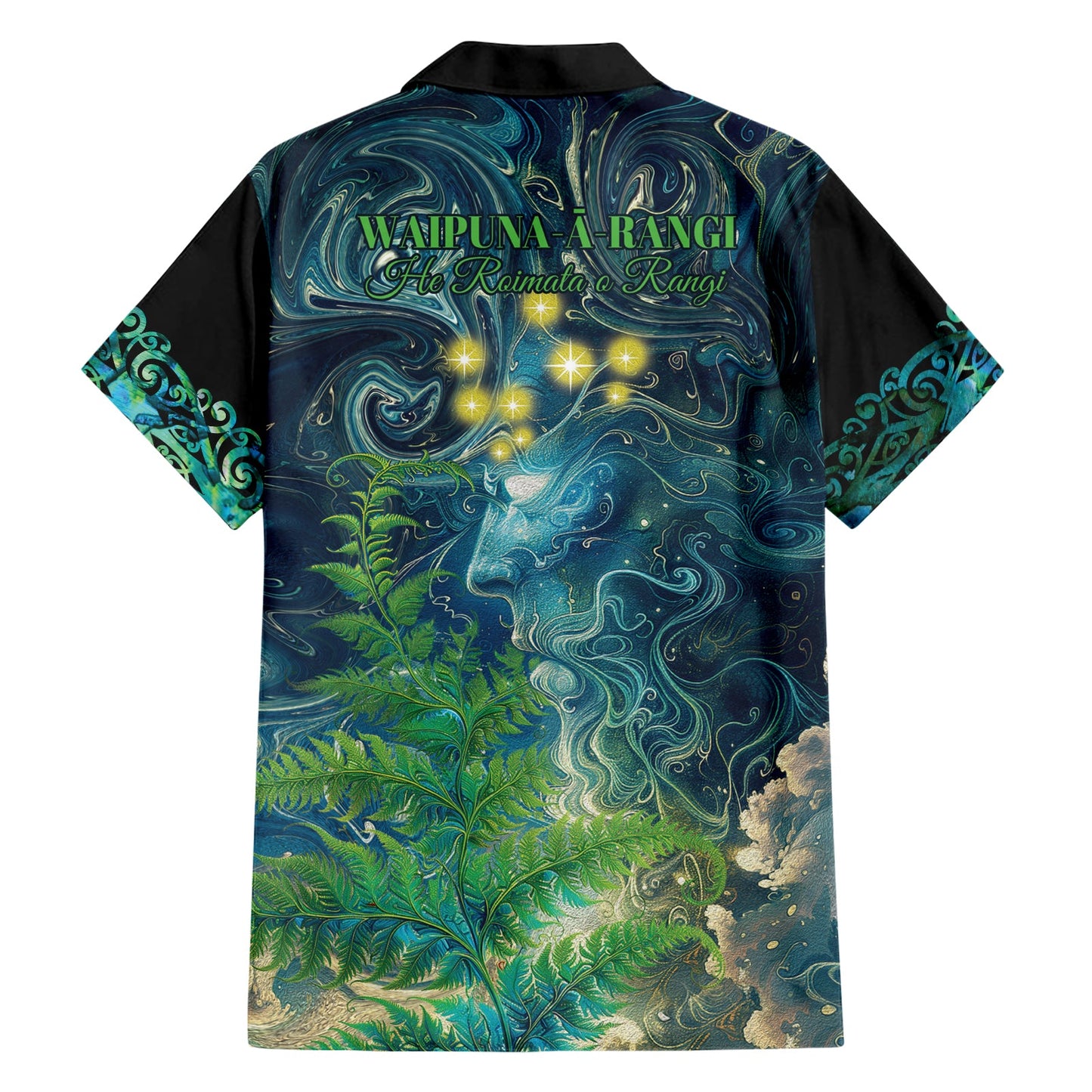 Neuseeland Matariki Waipuna-a-rangi Hawaiihemd He Roimata o Rangi LT9