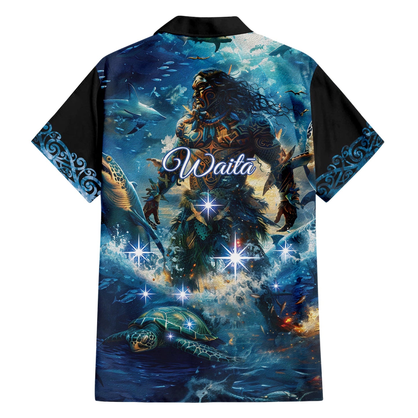 Neuseeland Matariki Waita Hawaiihemd Der Weg des Wassers LT9