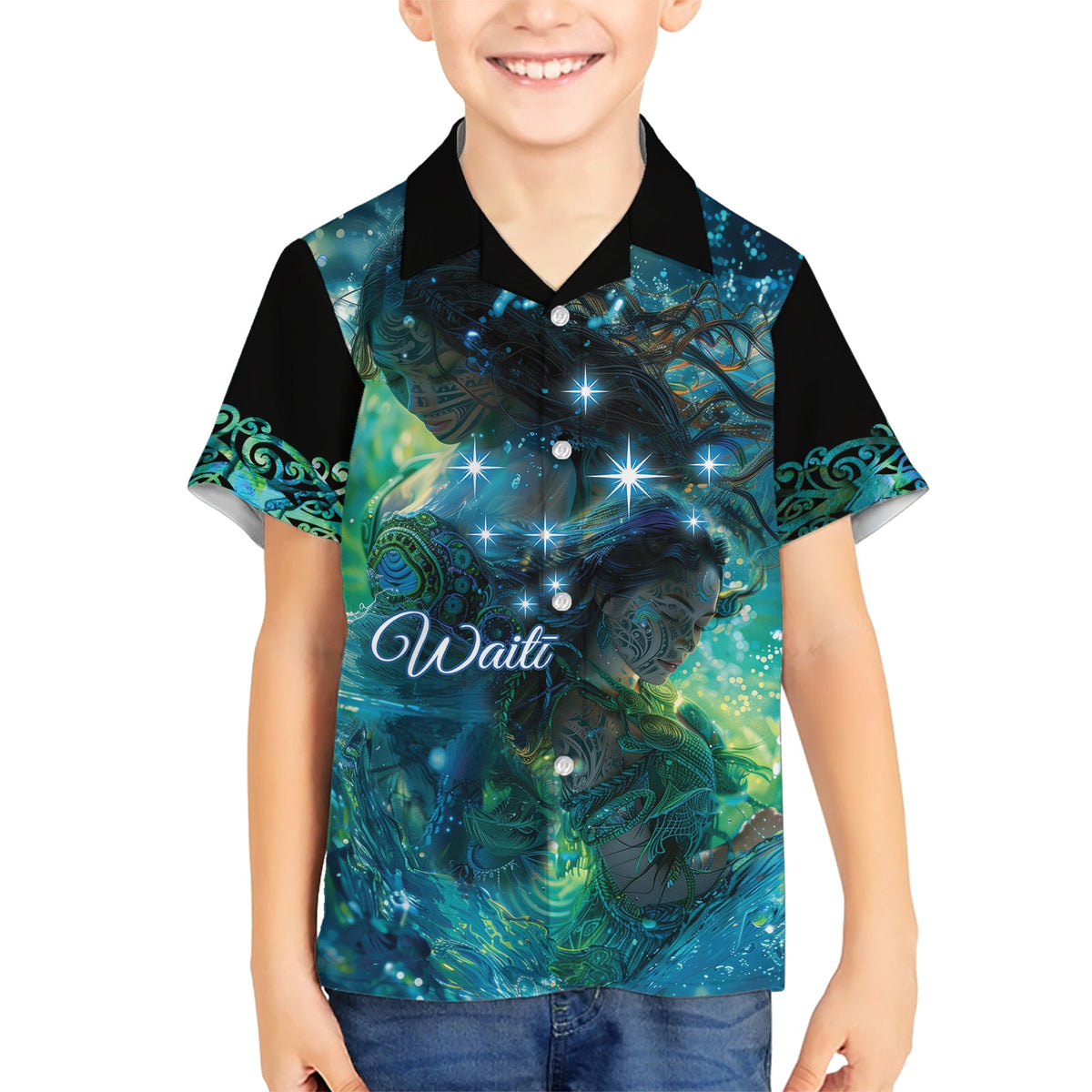 Neuseeland Matariki Waiti Hawaiihemd Die Anfänge des Lebens LT9