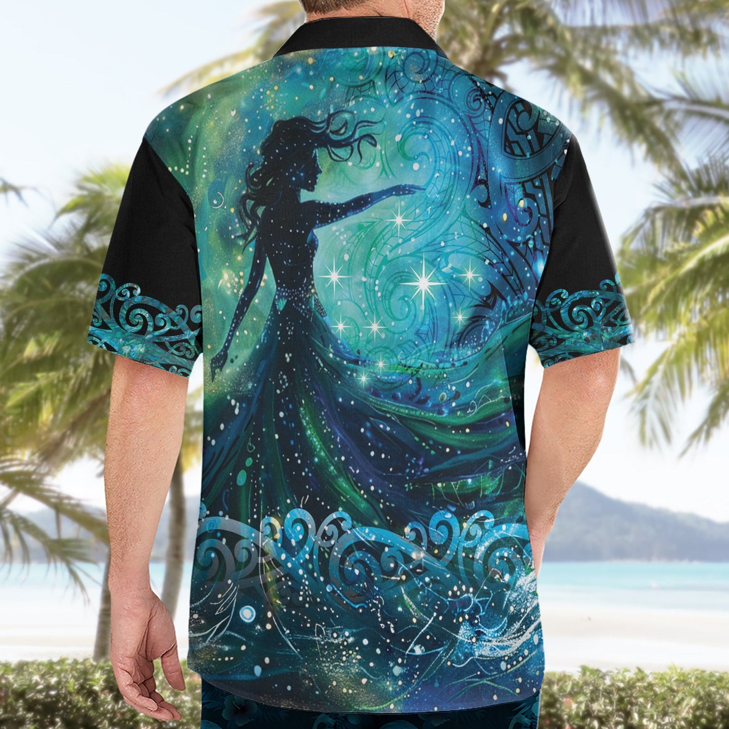 Neuseeland Matariki Hiwa-i-te-rangi Hawaiihemd Titiro ki nga Whetu Wishing Star LT9