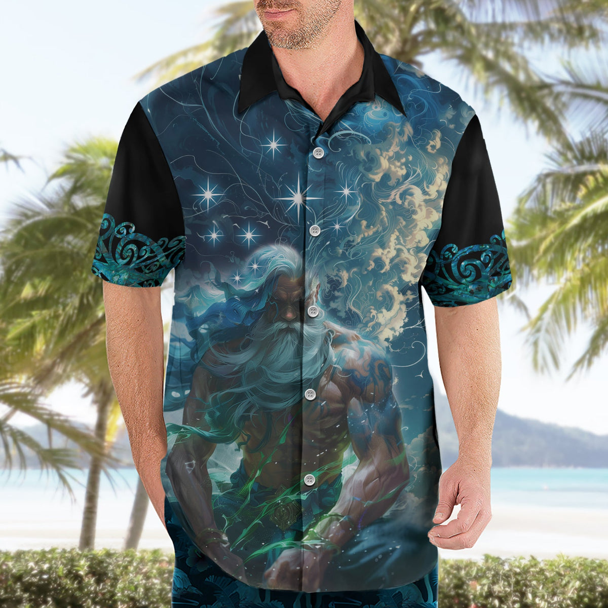 Neuseeland Matariki Ururangi Hawaiihemd Das Murmeln des Windes LT9