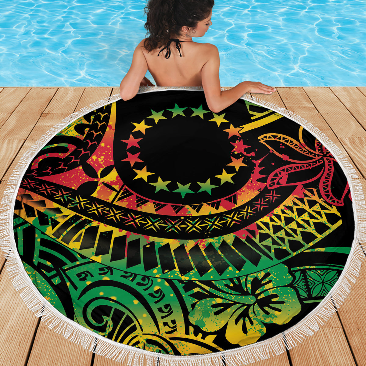 Philippinen Vatertag Stranddecke Polynesian Tattoo Galaxy Vibes LT14