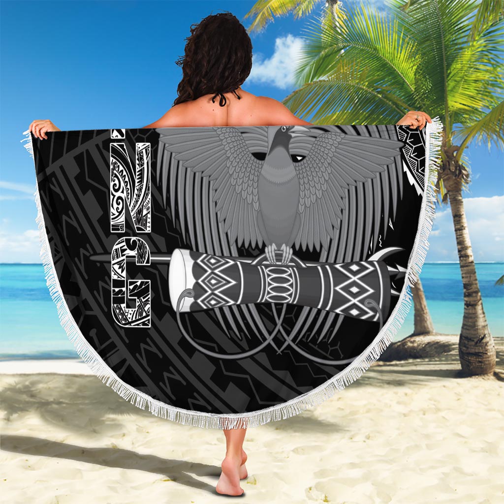 Hawaii-Mönchsrobbe und Delfin-Stranddecke xxl, polynesisches Kakau-Muster, Rosa, LT03