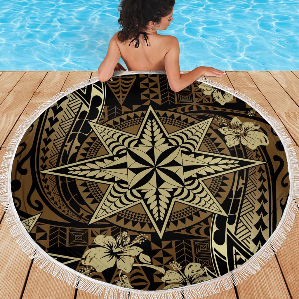 Kanaka Maoli Hawaii Plumeria Stranddecke xxl Tanzende Tentakeln Beige Stil LT7