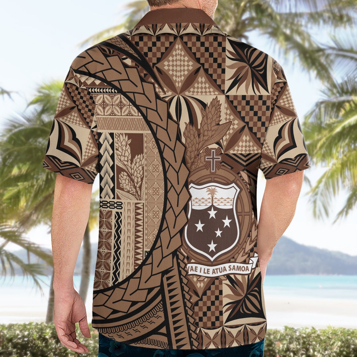 Samoa Siapo Hawaiihemd Happy Independence Day Vintage Vibes LT14