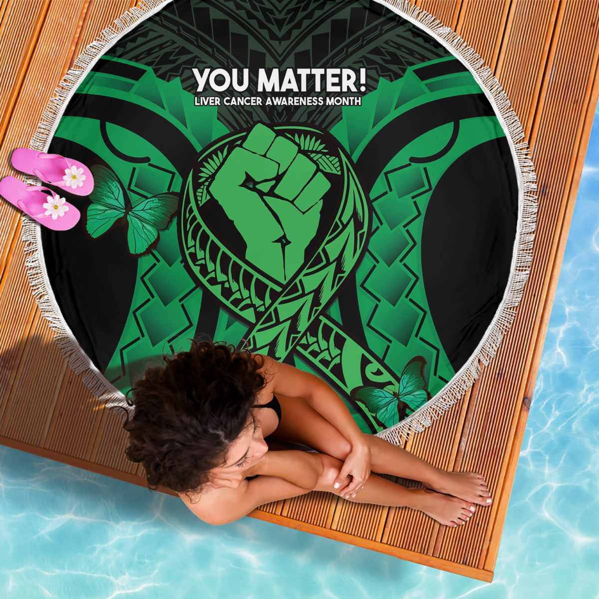 Vatertag Polynesian Muster Stranddecke Tropischer Buckelwal LT7