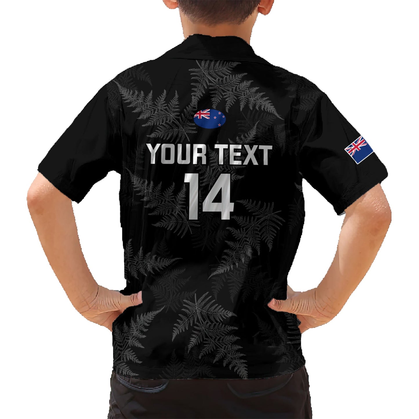 Personalisiertes neuseeländisches Silver Fern Rugby Hawaii-Shirt 2023 Go Aotearoa World Cup LT14