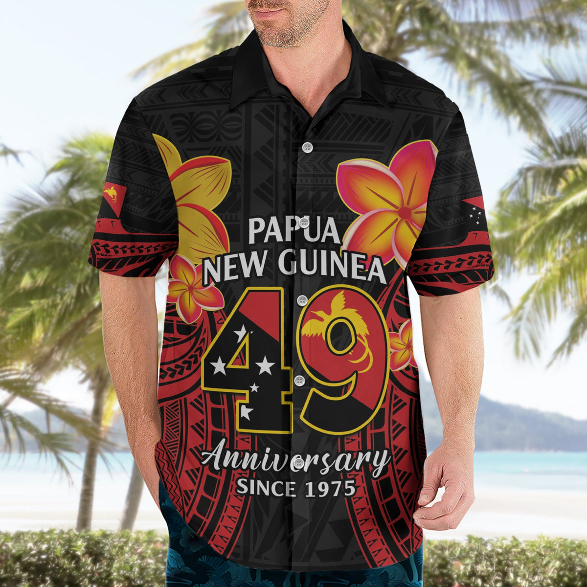 Papua-Neuguinea Unabhängigkeitstag Hawaiihemd PNG seit 1975 LT14