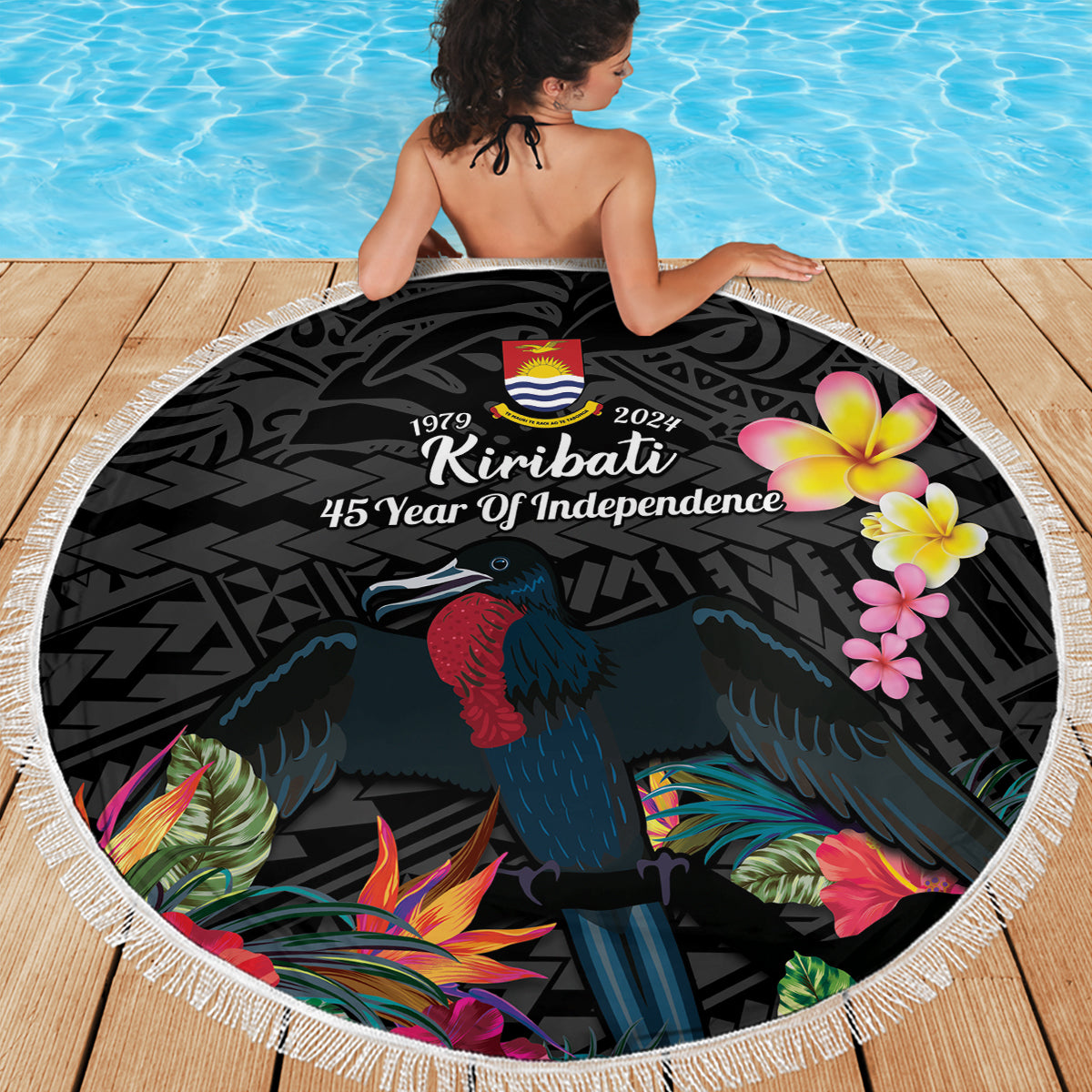 Tonga Happy Father's Day Stranddecke xxl Ofa Lahi Atu Dad Polynesian Tribal LT05