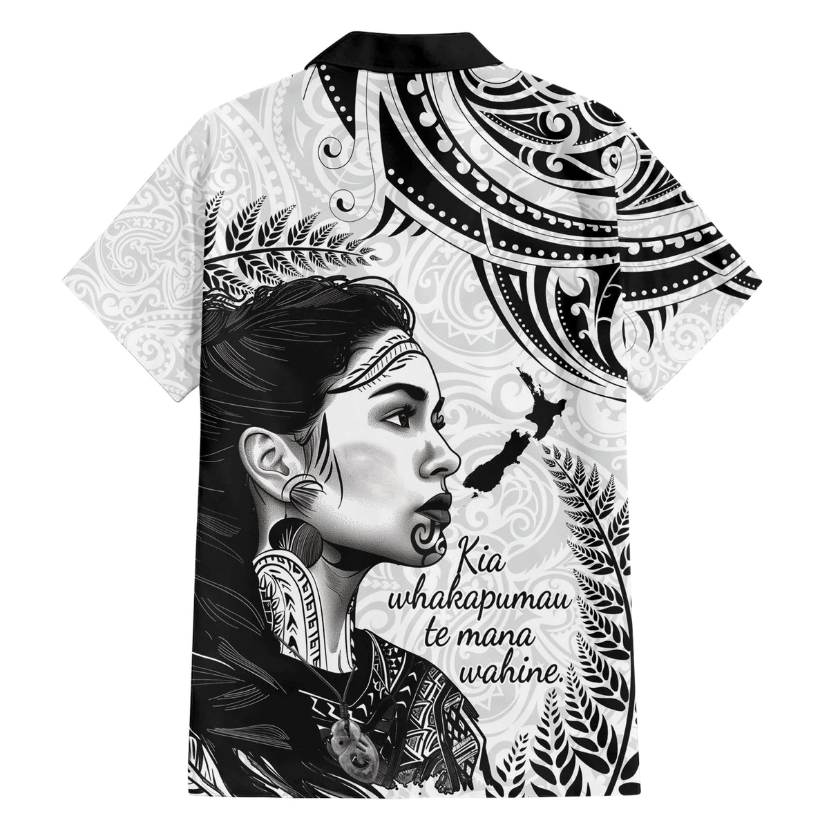 Hawaiihemd zum Frauentag in Neuseeland, Aotearoa, Kia, Whakapumau, Te Mana, Wahine LT14