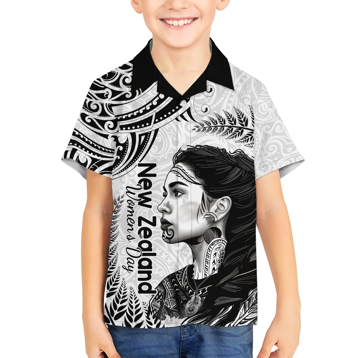 Hawaiihemd zum Frauentag in Neuseeland, Aotearoa, Kia, Whakapumau, Te Mana, Wahine LT14